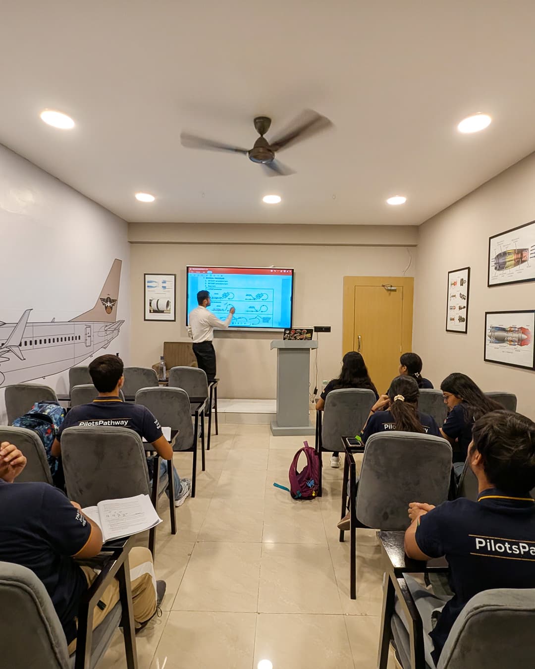 Pilot Students attending DGCA Ground Class